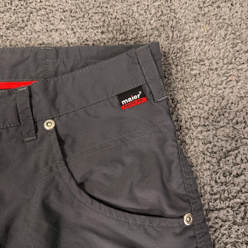 Maier Sports Pants Mens 36 Gray Hiking Cargo Quick Dry Lightweight Gorp Outdoor‎ - Picture 3 of 13